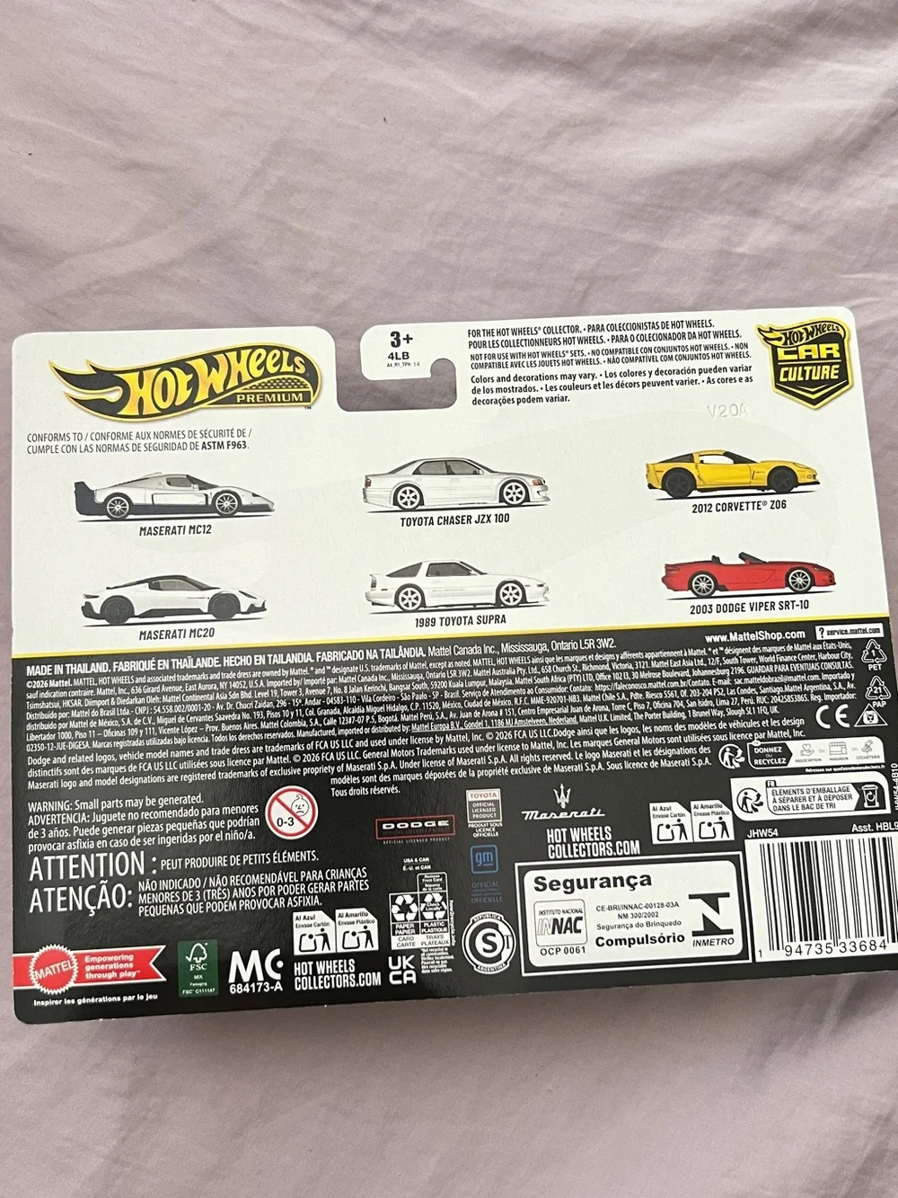 2026 Hot Wheels Car Culture 2 Pack , 2012 Corvette Z06 & 2003 Dodge Viper SRT-10